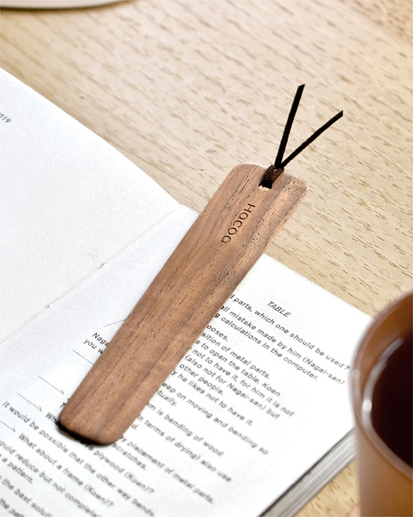 豊かな木の表情を楽しむ木製のしおり・ブックマーク「Bookmark」