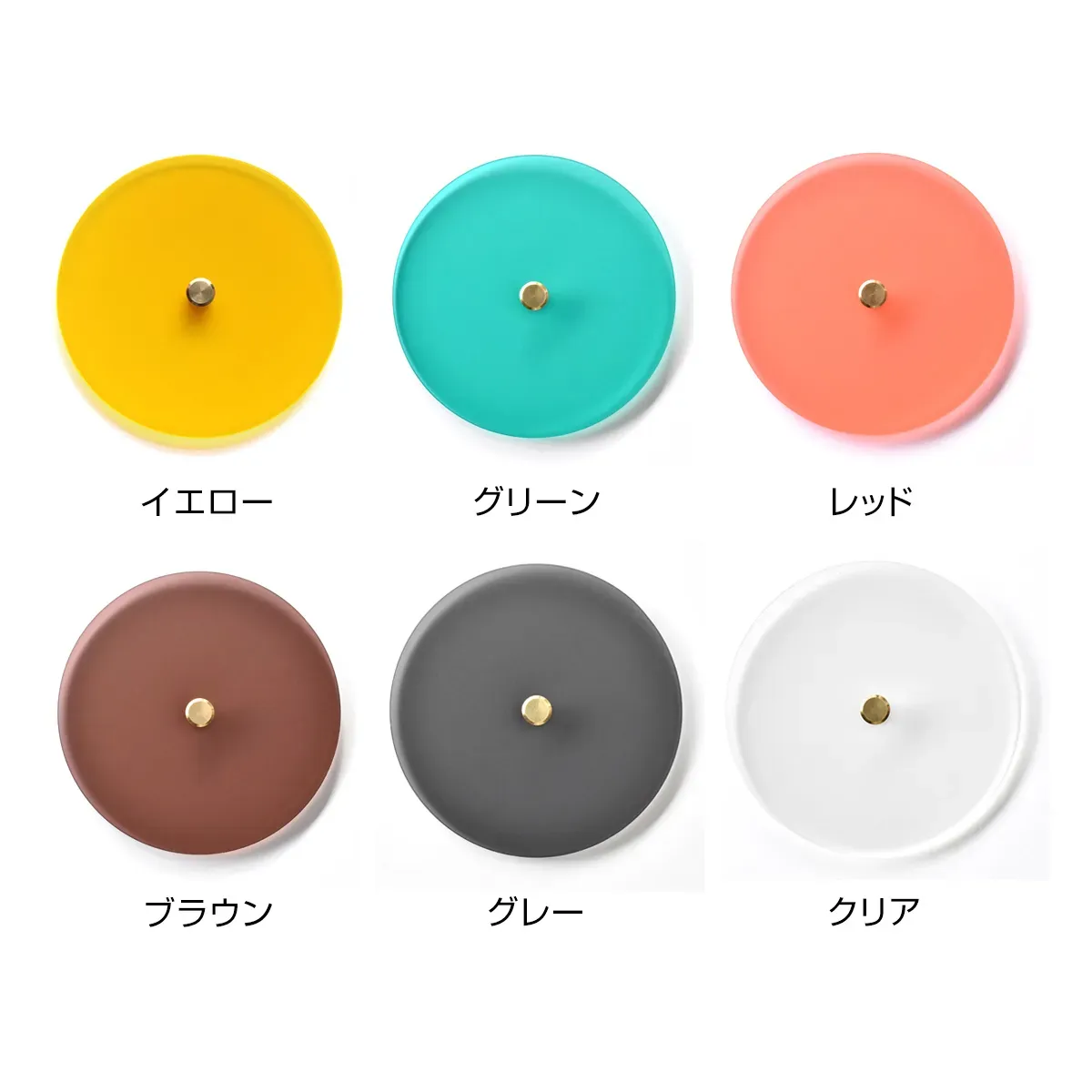 銘木と6色のアクリルは組み合わせ自由