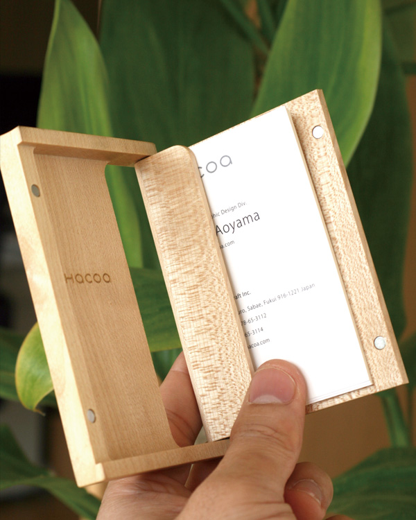名刺入れ・カードケース・Hacoaの木製名刺ケース「Hacoa CardCase」