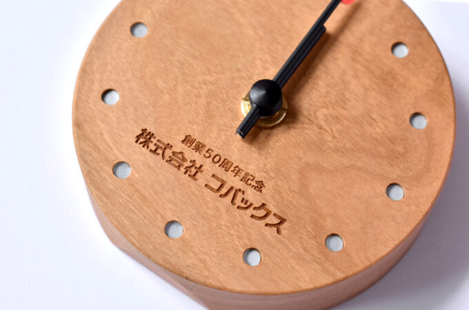 木製時計のノベルティ