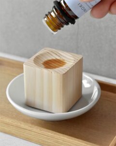 名入れができる国産のヒノキを使用したアロマディッシュ 「HINOKI アロマディッシュ」