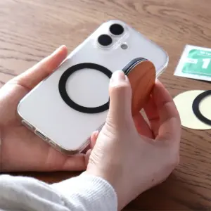 MagSafe非対応機種でも付属のメタルリングを使用可能