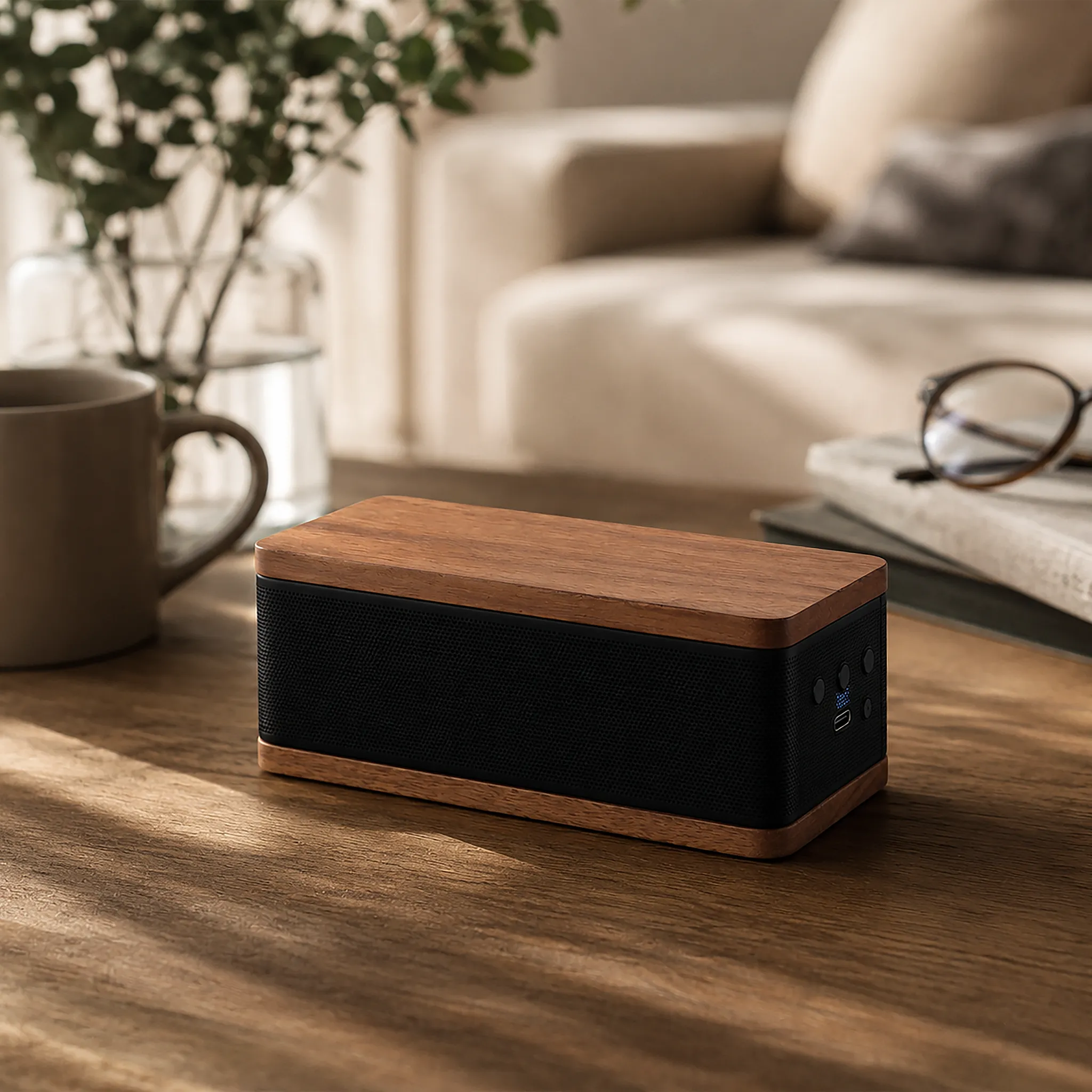 木製Bluetoothモバイルスピーカー